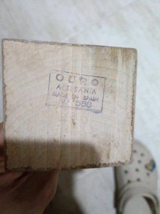 Figura madera Cervantes Ouro artesanía numerada