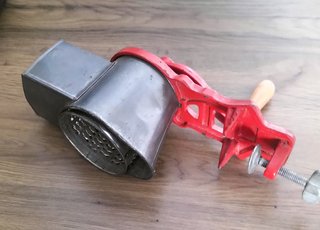 Molinillo Especias Manual Metal Rojo