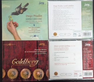 Lote 2 CDs Música Clásica: Pisador y Goldberg