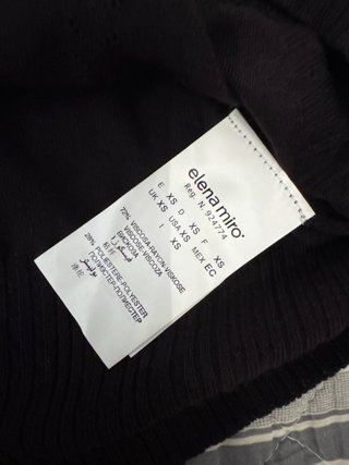 Jersey Elena Miro Negro Talla XS