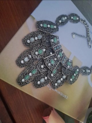 Collar Zara Boho Étnico Turquesa