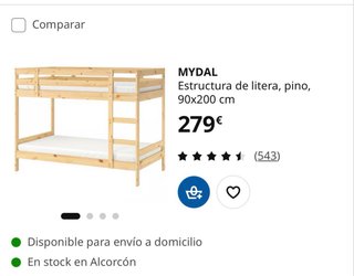 Litera Pino 200x90