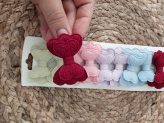 Lote de 10 lazos 5 pares pares para niñas