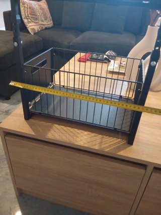 Organizador extensible metálico negro