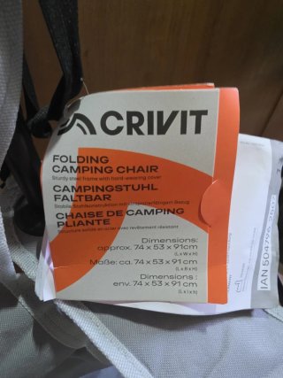 2 Sillas Plegables Camping Tela y Metal