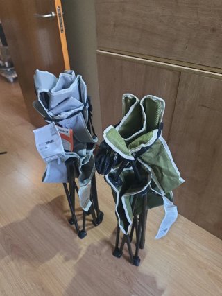 2 Sillas Plegables Camping Tela y Metal