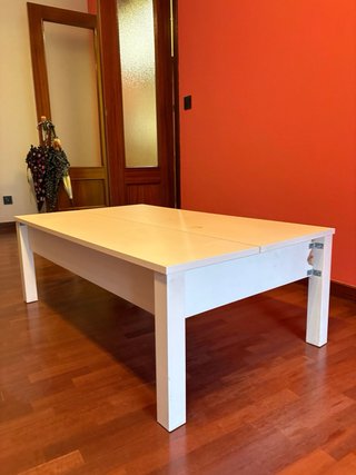 Mesa de centro elevable madera