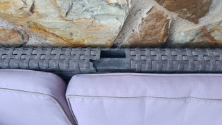 Conjunto Muebles Jardín Gris sintético