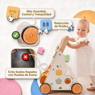 Andador Bebé Montessori Madera 6 en 1