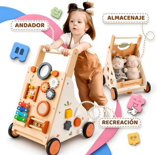 Andador Bebé Montessori Madera 6 en 1