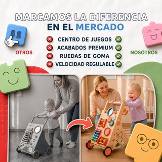 Andador Bebé Montessori Madera 6 en 1