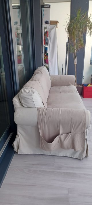 Sofá de 3 plazas beige