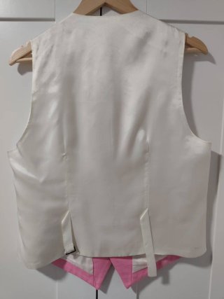 Chaleco Gala Vintage  Hombre Rosa Pierlorenzo