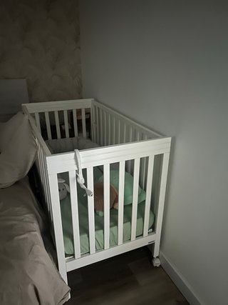 Cuna 120x60 con ruedas