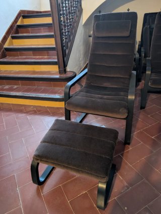 Lote 6 Sillones Poang Ikea + Reposapiés