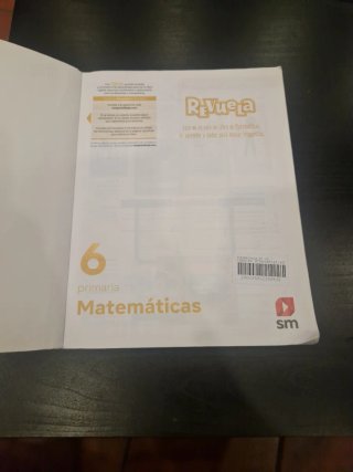 Matematicas 6 primaria sm revuela,MADRID.