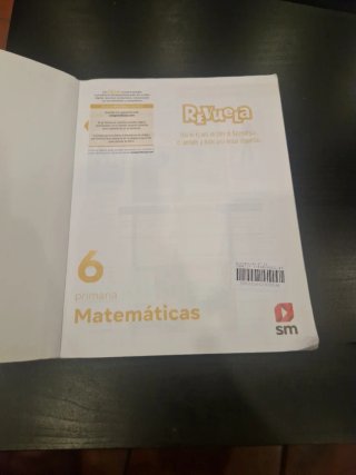 Matematicas 6 primaria sm revuela,MADRID.