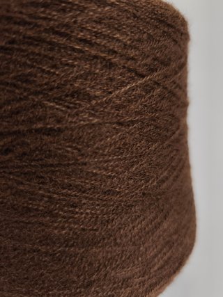 Cono lana marrón chocolate