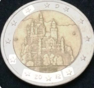 Moneda 2€ Castillo 2012