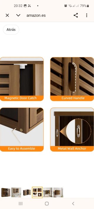 Armario auxiliar baño y cocina bambú nuevo