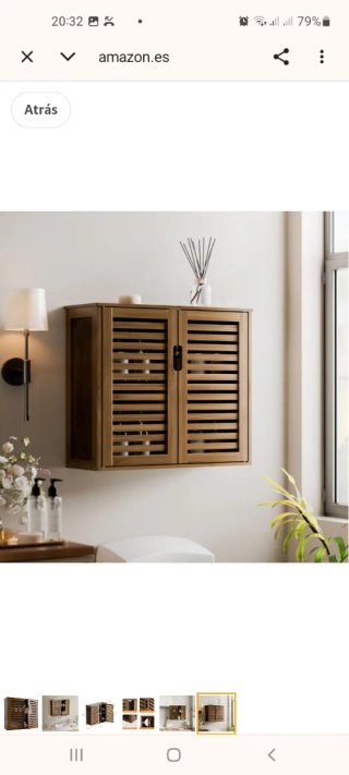Armario auxiliar baño y cocina bambú nuevo
