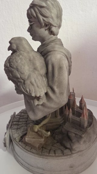 Estatua 3d Harry Potter Carbon Marmol 45 cm