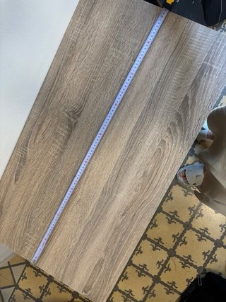 Escritorio de madera color beige/marrón
