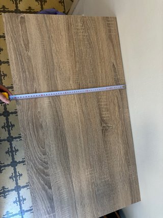Escritorio de madera color beige/marrón