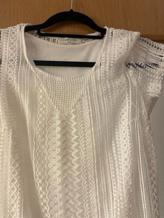 Camiseta blanca encaje