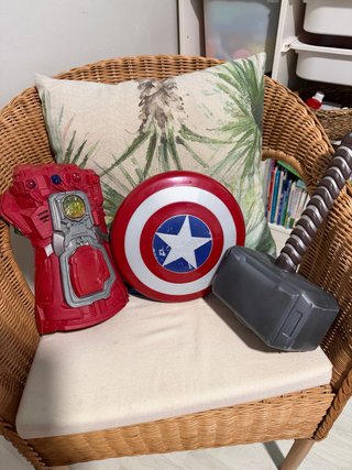 Juguetes Capitán América, Thor y Thanos