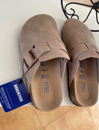 Zuecos Birkenstock Beige