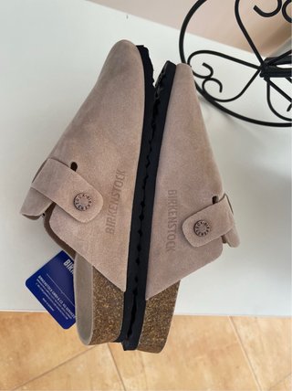 Zuecos Birkenstock Beige