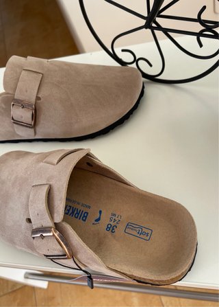 Zuecos Birkenstock Beige
