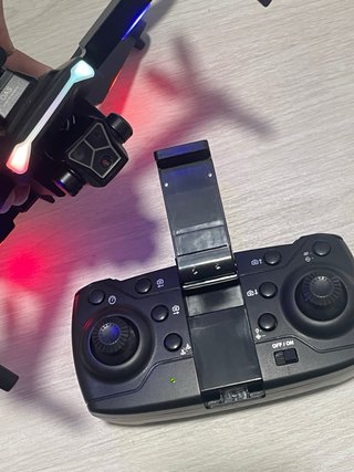 Dron Negro y Naranja con Accesorios