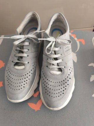 Zapatillas STONEFLY plateadas y blancas