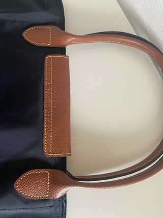 Bolso Longchamp Negro Piel Marrón