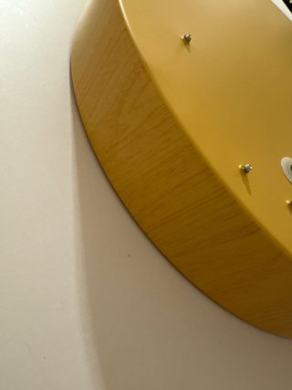 Plafón LED Techo Redondo (Efecto Madera y Blanco)