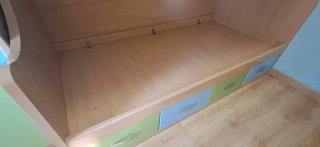 Cama litera juvenil madera maciza.