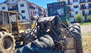 Tractor arrastrador forestal / Skidder de cable