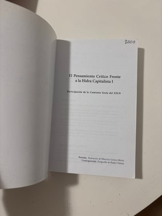 El Pensamiento Critico Frente a la Hidra Capitalis