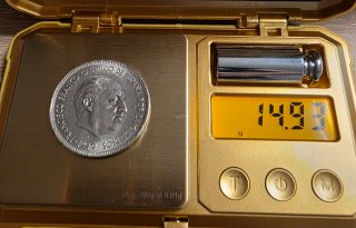 Moneda España 5 Pesetas año 1949☆50 Niquel