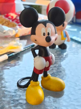 Muñeco Mickey Mouse 3D Pintado a Mano 12 cm