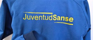 Chaqueta fútbol Juventud Sanse, talla XS