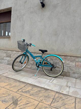 Bicicleta Paseo 24 Azul Cesta