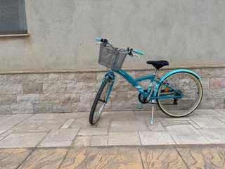 Bicicleta Paseo 24 Azul Cesta