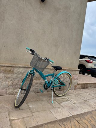 Bicicleta Paseo 24 Azul Cesta
