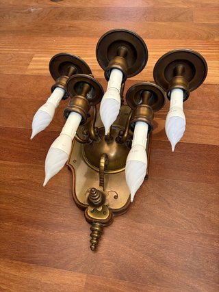 lámpara de pared con 5 bombillas