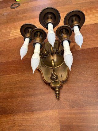 lámpara de pared con 5 bombillas
