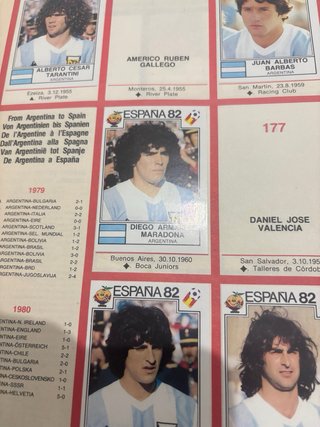 Album cromos de futbol mundial 1982