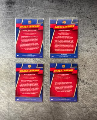 Lote 6 Inserts Topps Chrome FC Barcelona 2022-23